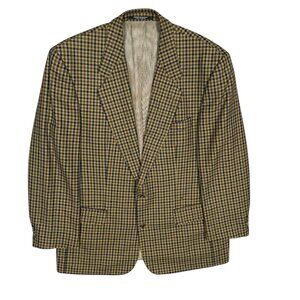 Baumler Wool Blazer Check Sport Coat Multicolor 42R